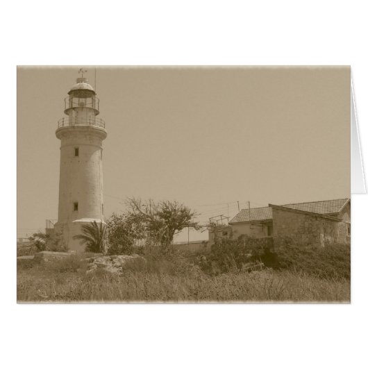 Lighthouse (sepia) cards (Front Horizontal)