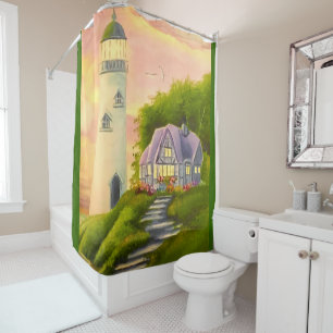 Lighthouse shower curtain