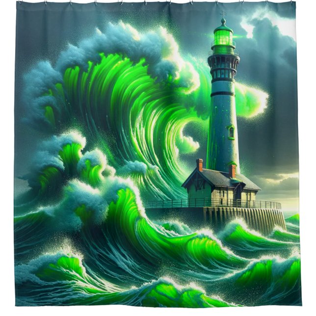 Lighthouse Shower Curtain (Front)