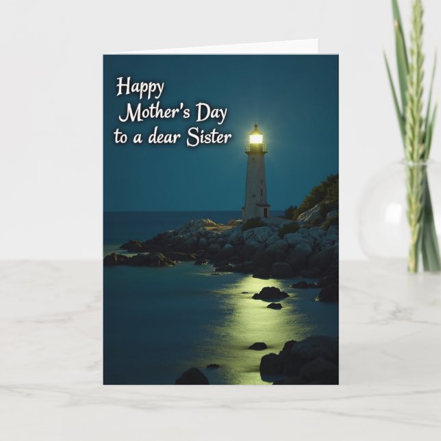 Lighthouse Sisters Mothers Day Card (Front)