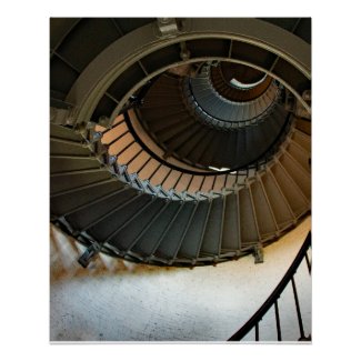 Lighthouse Spiral Staircase Poster