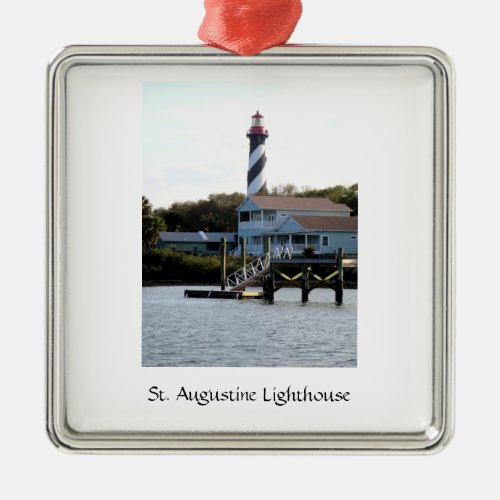 Lighthouse St Augustine Metal Ornament