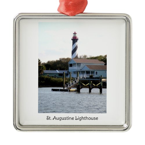 Lighthouse St. Augustine Metal Ornament