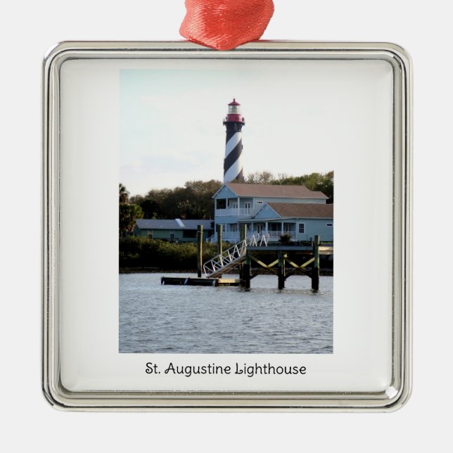 Lighthouse St. Augustine Metal Ornament (Front)