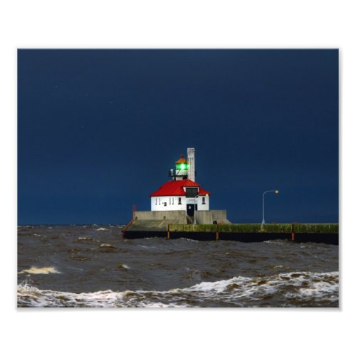 Lighthouse Storm Photo Print