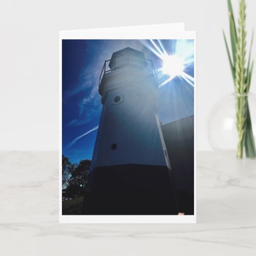 Lighthouse Sun photo Greeting Card