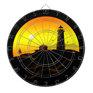 Lighthouse Sundown Dart Board