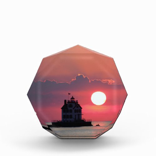 Lighthouse Sunset Photo Block