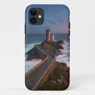Lighthouse Sunset Plouzané Finistère, Brittany iPhone 11 Case