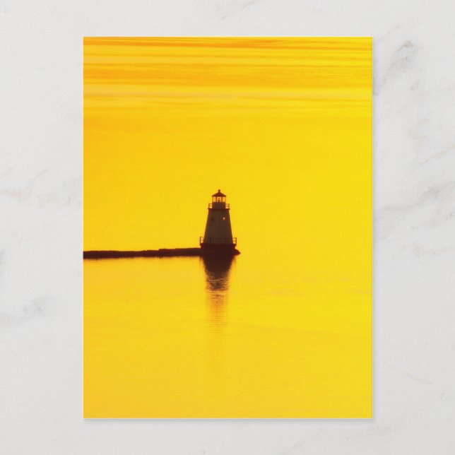Lighthouse Sunset Postcard (Front)