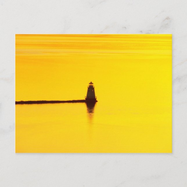 Lighthouse Sunset Postcard (Front)