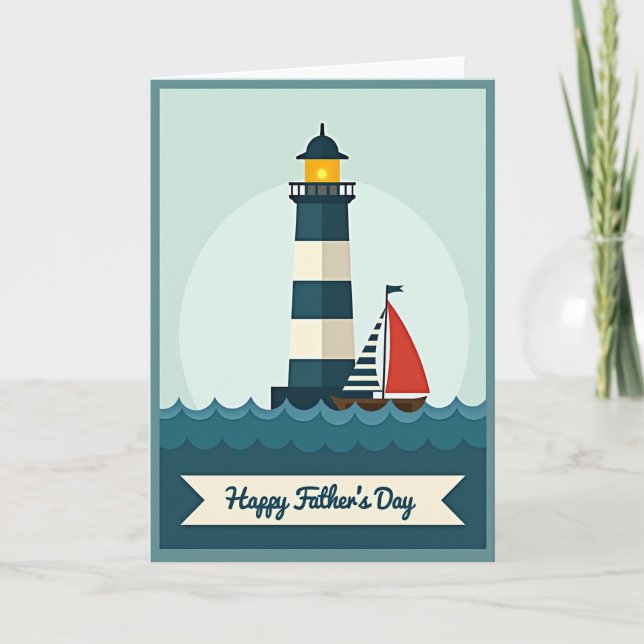 Lighthouse Sweet Fathers Day Card (Front)