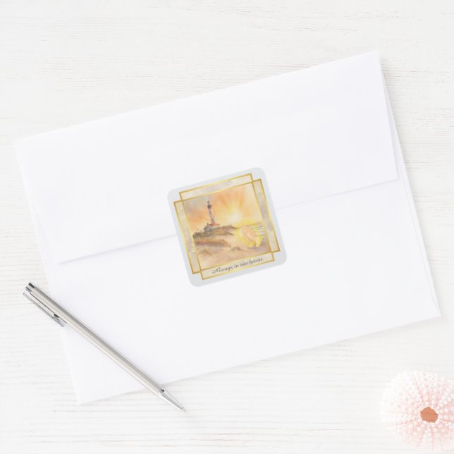 Lighthouse Sympathy Matching Envelope Seals (Envelope)