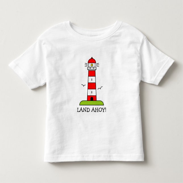 Lighthouse t shirt | Nautical kid's clothing (Front)