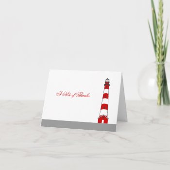 Lighthouse Thank You Card by marlenedesigner at Zazzle