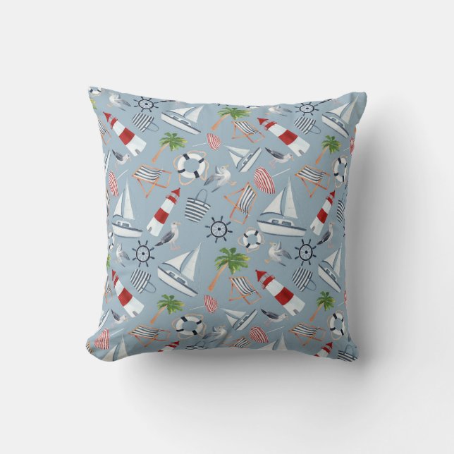 Lighthouse Throw Pillow (Front)