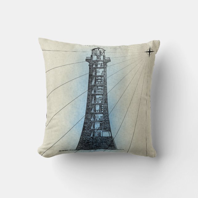lighthouse throw pillow (Front)
