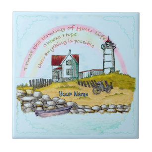Lighthouse Timing Ceramic Tile