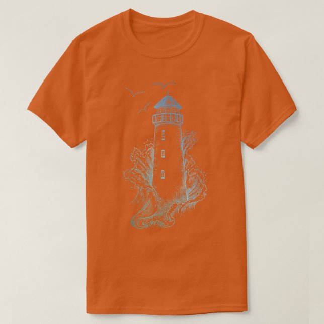 Lighthouse TPharos Wave and Seagull Tee  (Design Front)