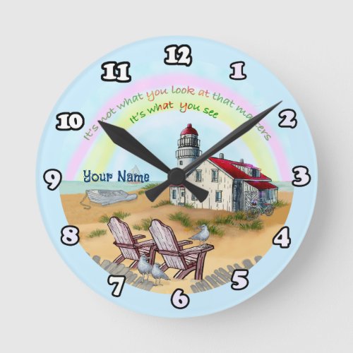 Lighthouse Viewpoint  Round Clock