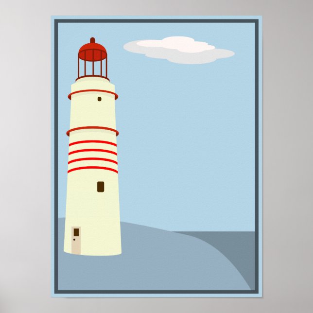 Lighthouse vintage poster (Front)