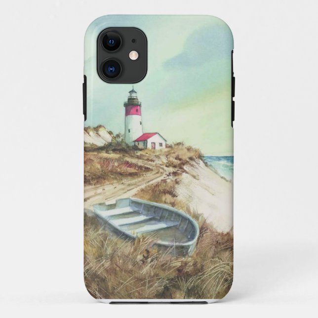 lighthouse watercolor Case-Mate iPhone case (Back)