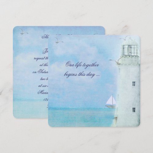 Lighthouse Wedding Invitation