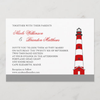 Lighthouse Wedding Invitation