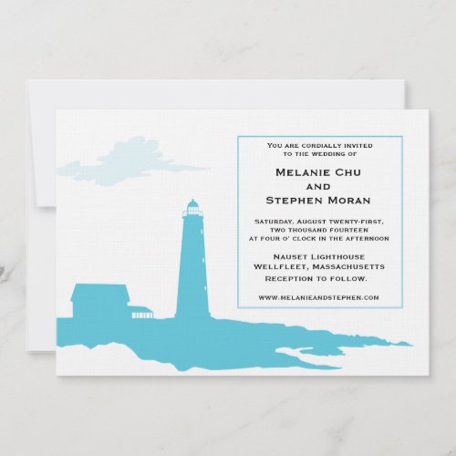 Lighthouse Wedding Invitation
