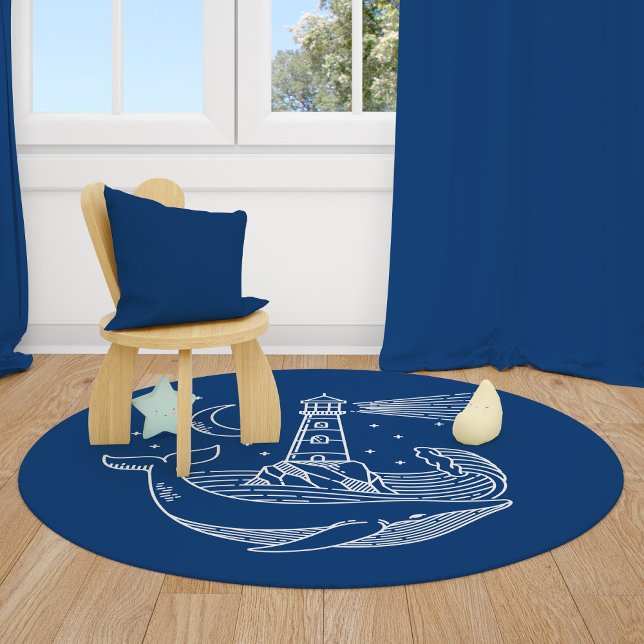 Lighthouse Whale Rug (Creator Uploaded)