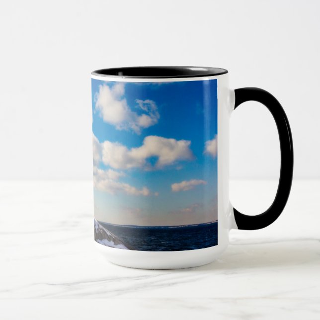 Lighthouse | Winter In Peggy'S Cove, Nova Scotia Mug (Right)