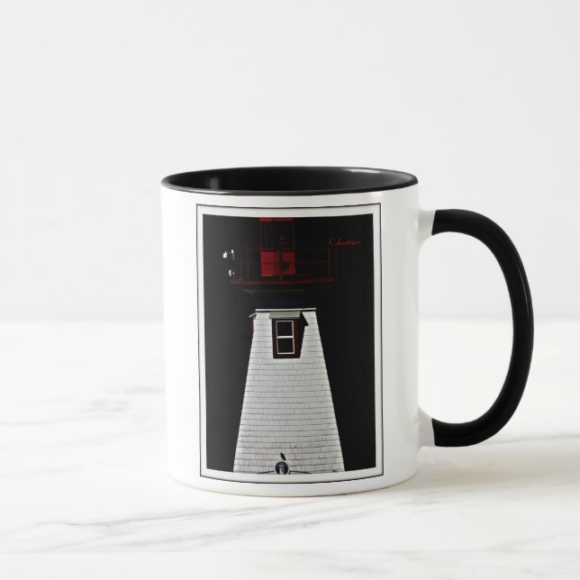 Lighthouse with crow, Port Alberni, Calamityjan Mug (Right)