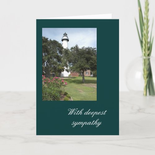 Lighthouse With Deepest Sympathy Card