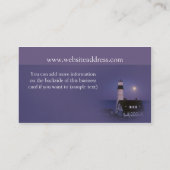 Lighthouse with Morning Sky Business Cards (Back)