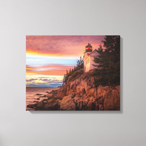 Lighthouses  Acadia National Park Maine Canvas Print