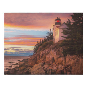 Lighthouses   Acadia National Park Maine Faux Canvas Print