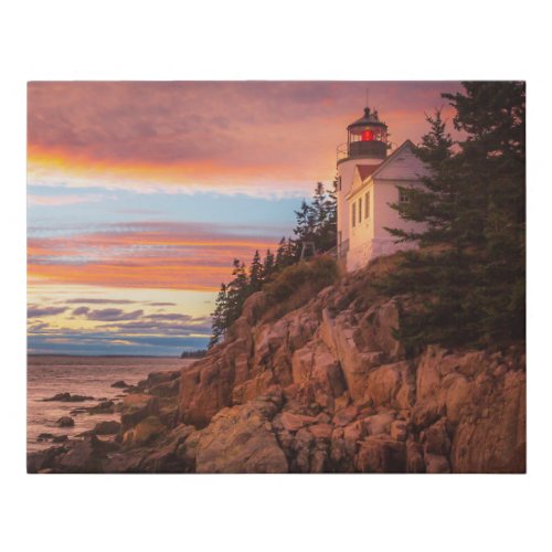 Lighthouses  Acadia National Park Maine Faux Canvas Print