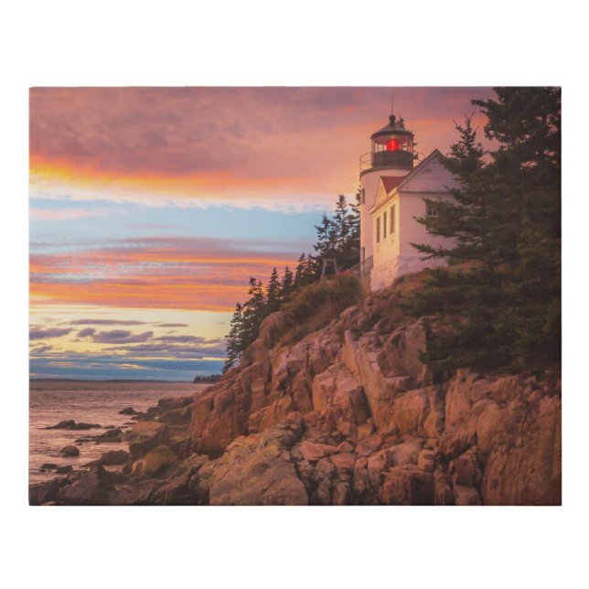 Lighthouses | Acadia National Park Maine Faux Canvas Print (Front)