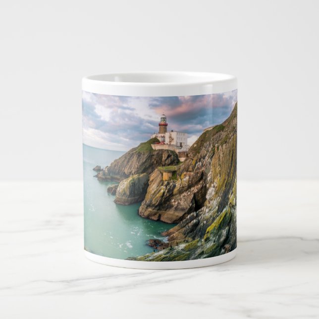 Lighthouses | Baily Lighthouse Dublin, Ireland Giant Coffee Mug (Front)