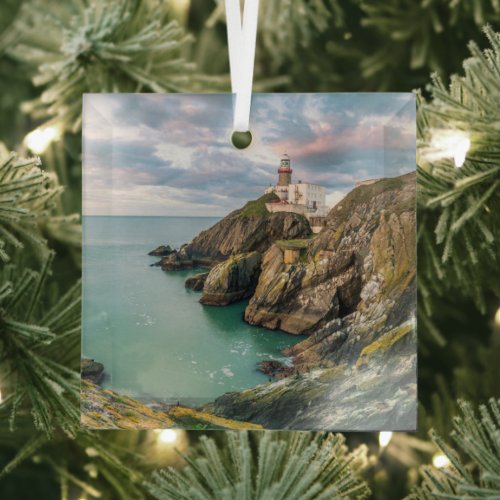 Lighthouses | Baily Lighthouse Dublin, Ireland Glass Ornament