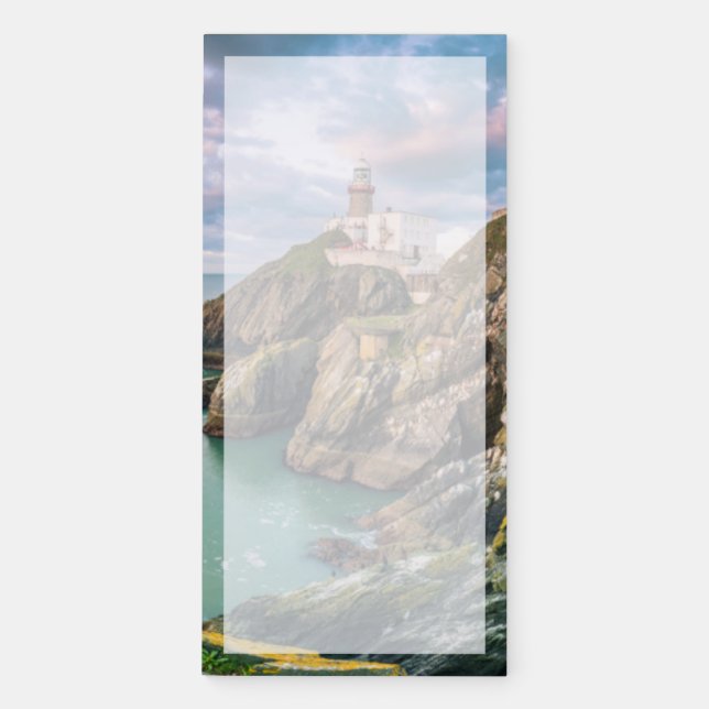 Lighthouses | Baily Lighthouse Dublin, Ireland Magnetic Notepad (Front)