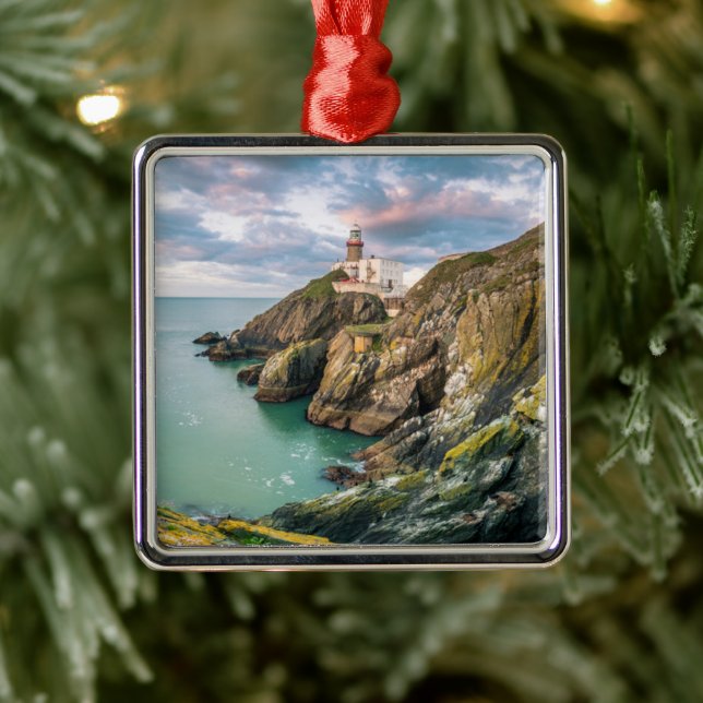 Lighthouses | Baily Lighthouse Dublin, Ireland Metal Ornament (Tree)