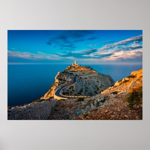Lighthouses  Balearic Islands Spain Poster