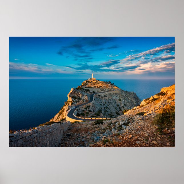 Lighthouses | Balearic Islands, Spain Poster (Front)