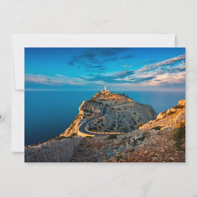 Lighthouses | Balearic Islands, Spain Thank You Card (Front)