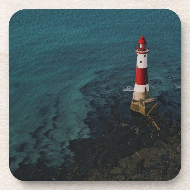 Lighthouses | Beachy Head Lighthouse England Beverage Coaster (Front)