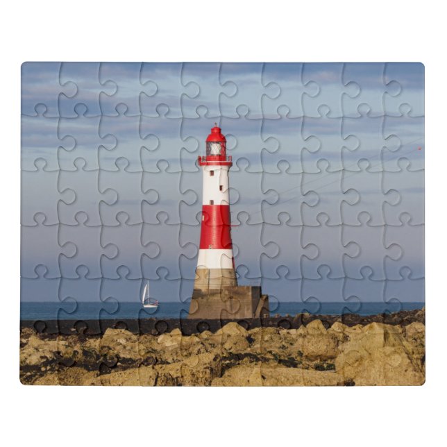 Lighthouses | Beachy Head Lighthouse England Jigsaw Puzzle (Puzzle Horizontal)