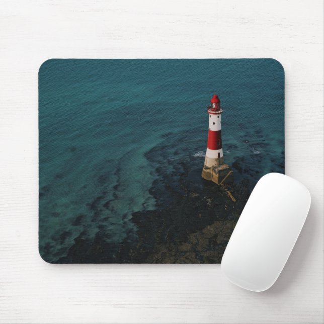 Lighthouses | Beachy Head Lighthouse England Mouse Pad (With Mouse)