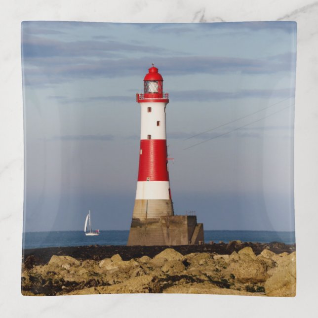 Lighthouses | Beachy Head Lighthouse England Trinket Tray (Front)