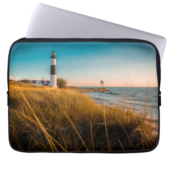 Lighthouses | Big Sable Lighthouse Ludington, MI Laptop Sleeve (Front)